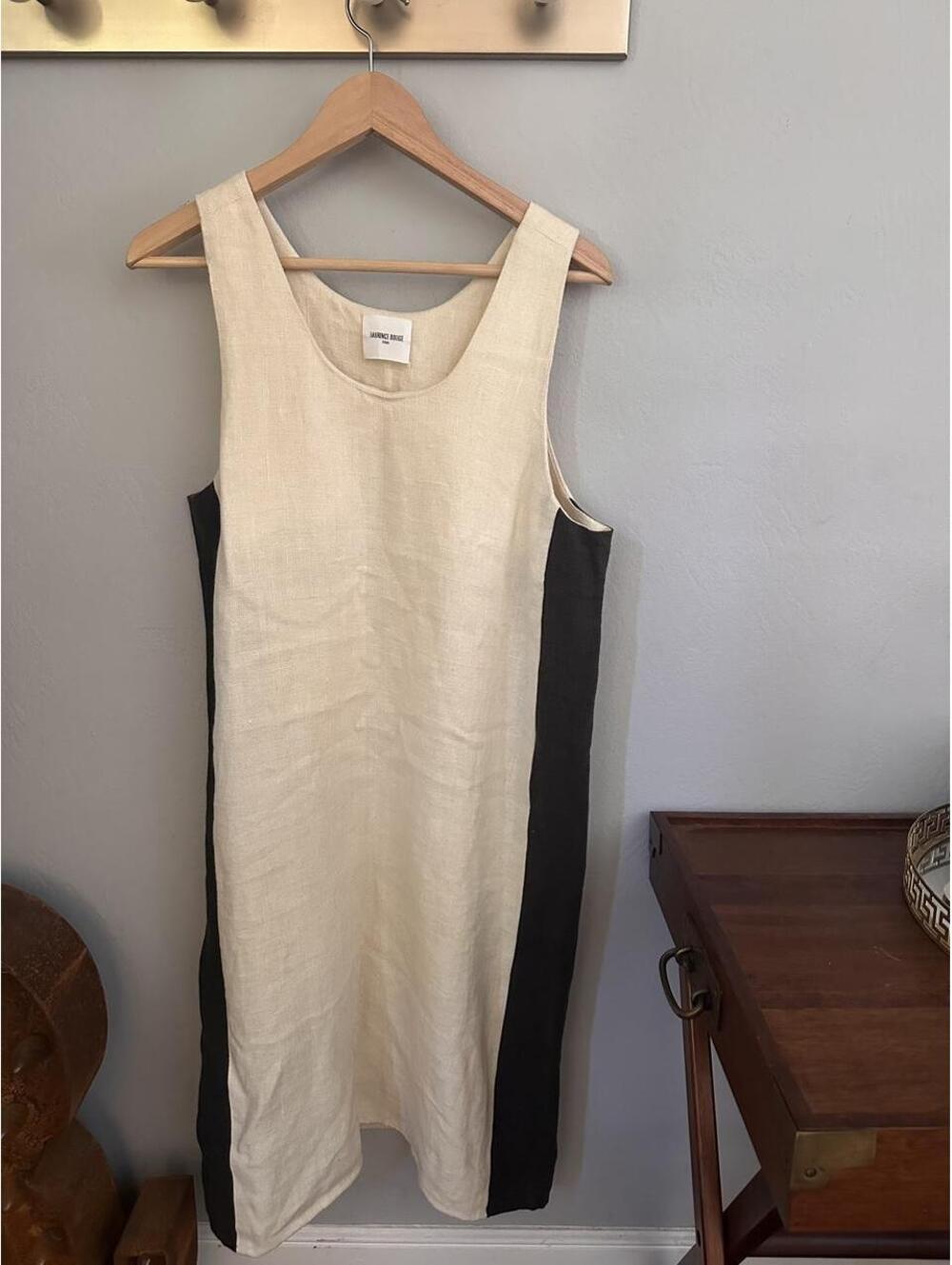 Laurence Dolige Women's Cream and Tan Dress
